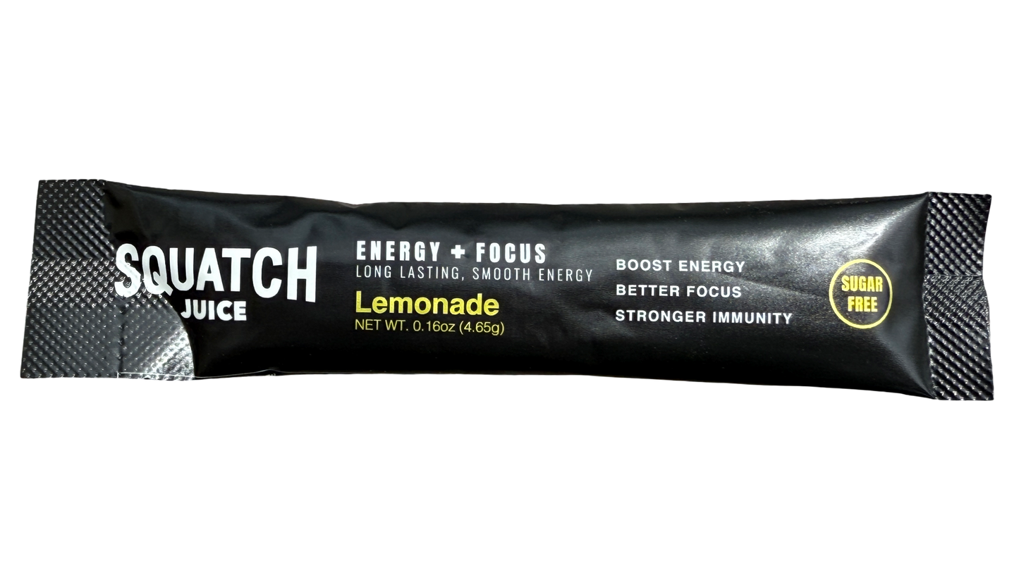Squatch Juice Energy + Focus - Lemonade - 10 sticks
