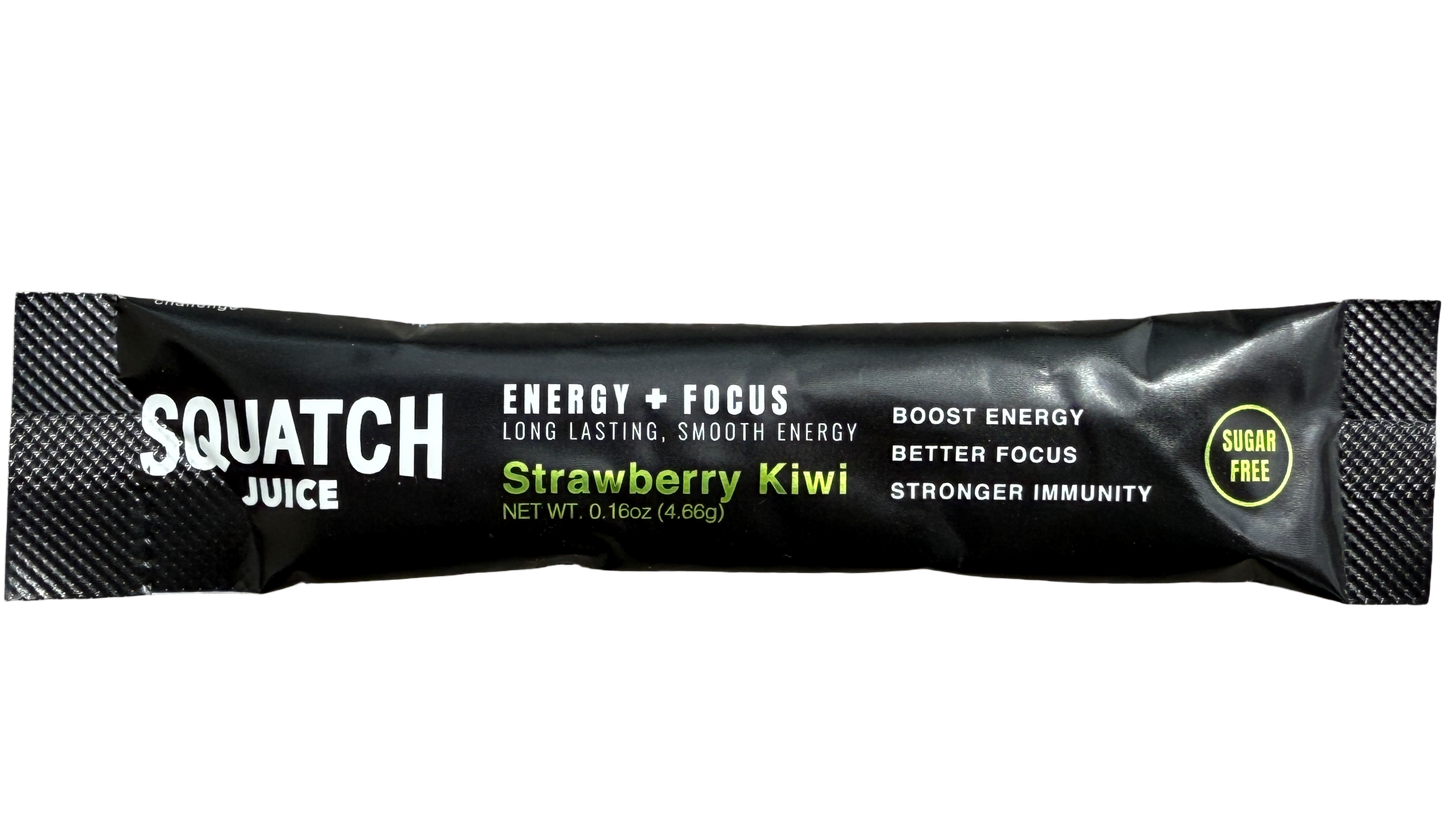 Squatch Juice Energy + Focus - Strwaberry/Kiwi - 10 sticks