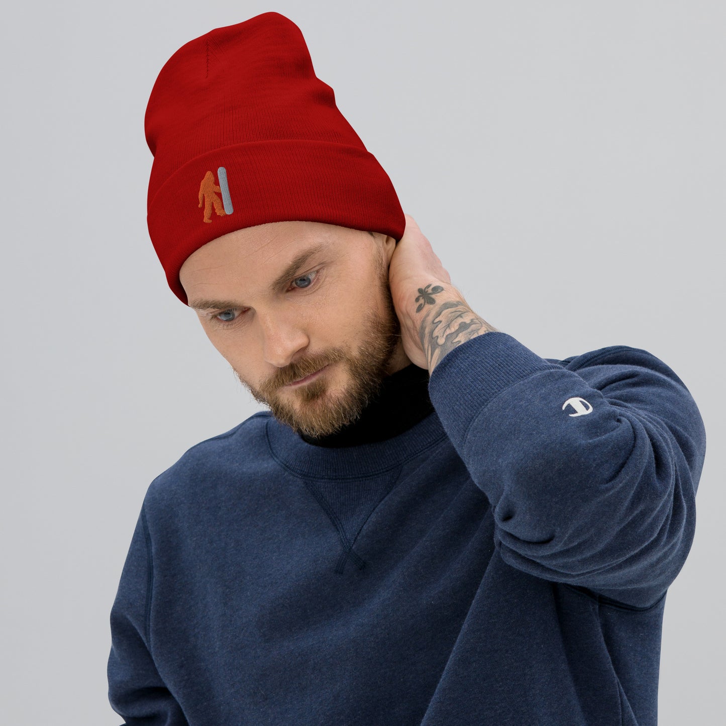 Snowboard Embroidered Beanie