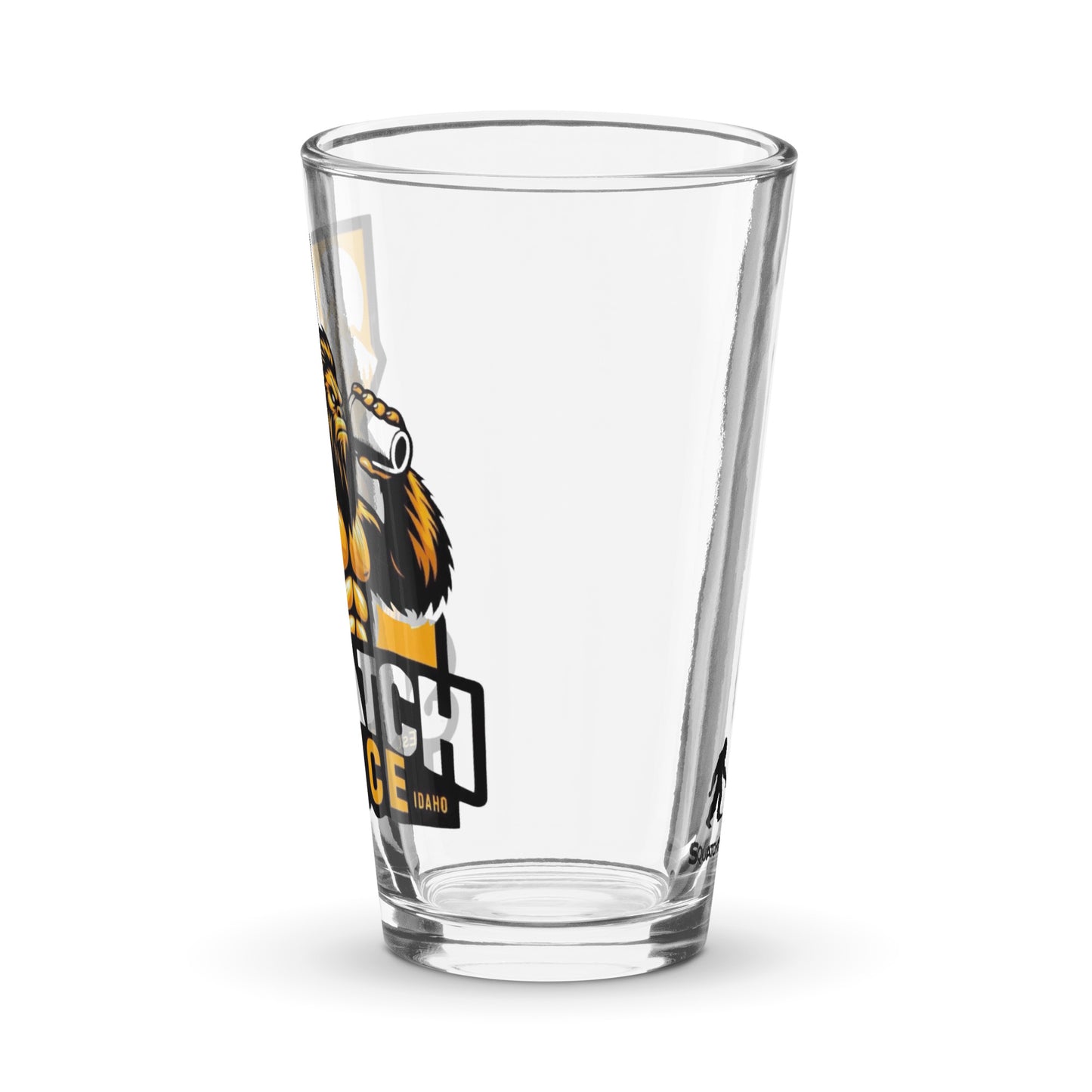 Idaho Squatch Juice Shaker pint glass