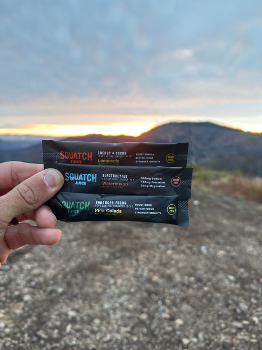 Three Ways to Use Squatch Juice for a Long, Strenuous Hike in Summer Heat
