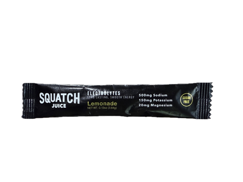 Squatch Juice Hydration - 30 Sticks - Pineapple/Mango, Watermelon, Lemonade, Strawberry/Kiwi