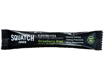 Squatch Juice Hydration Sampler 4 Flavors - Pineapple/Mango, Watermelon, Lemonade, Strawberry/Kiwi