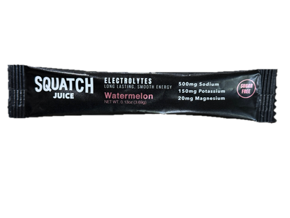 Squatch Juice Hydration Sampler 4 Flavors - Pineapple/Mango, Watermelon, Lemonade, Strawberry/Kiwi