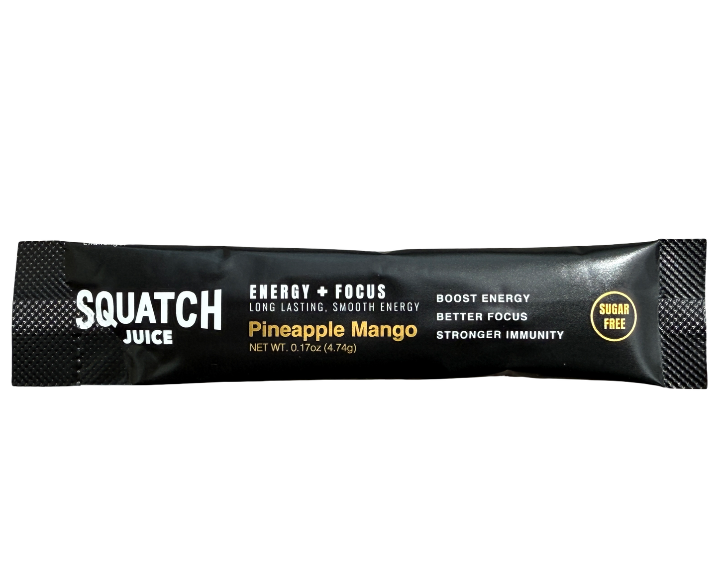 Squatch Juice Energy Sampler with Shaker 4 Flavors - Pineapple/Mango, Watermelon, Lemonade, Strawberry/Kiwi