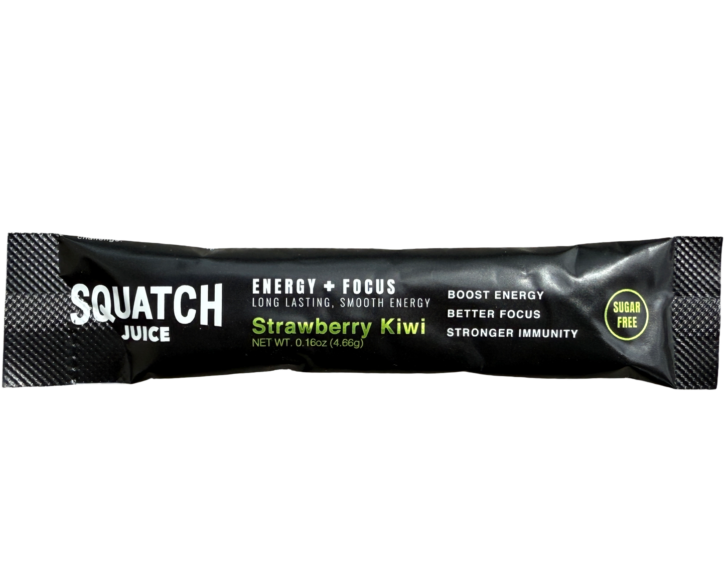 Squatch Juice Energy Sampler with Shaker 4 Flavors - Pineapple/Mango, Watermelon, Lemonade, Strawberry/Kiwi