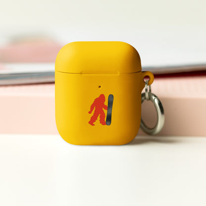 Snowboard Squatchnut Rubber Case for AirPods®