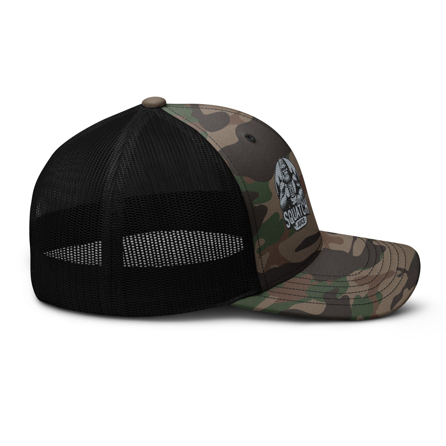 Squatch Juice Camouflage trucker hat