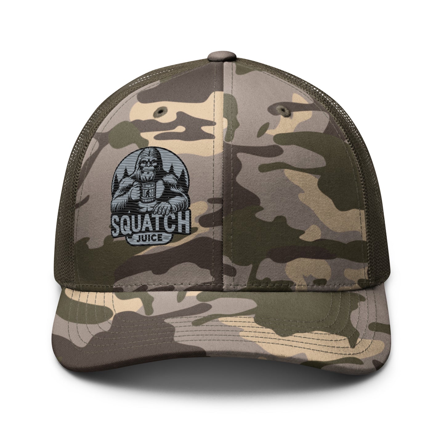 Squatch Juice Camouflage trucker hat