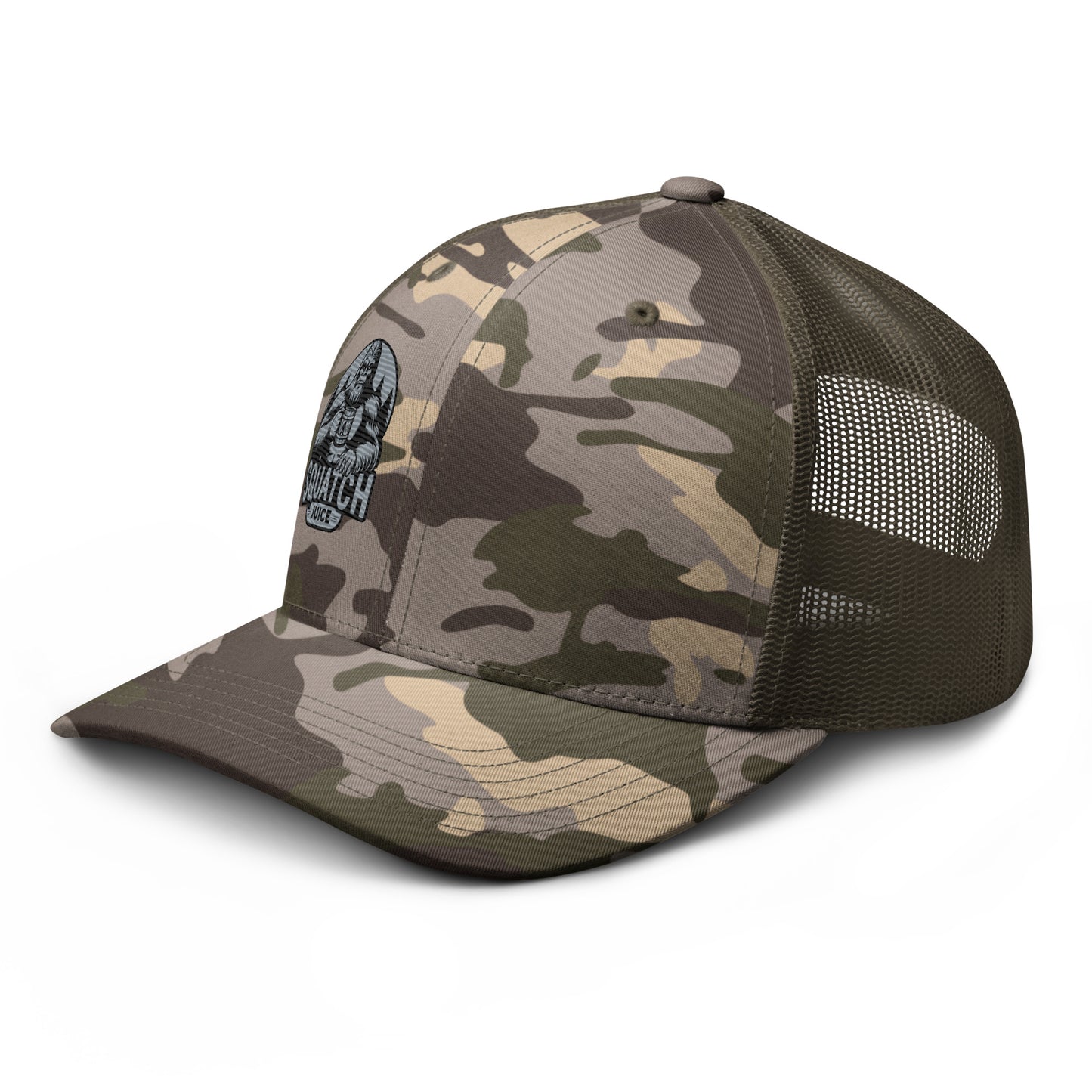 Squatch Juice Camouflage trucker hat