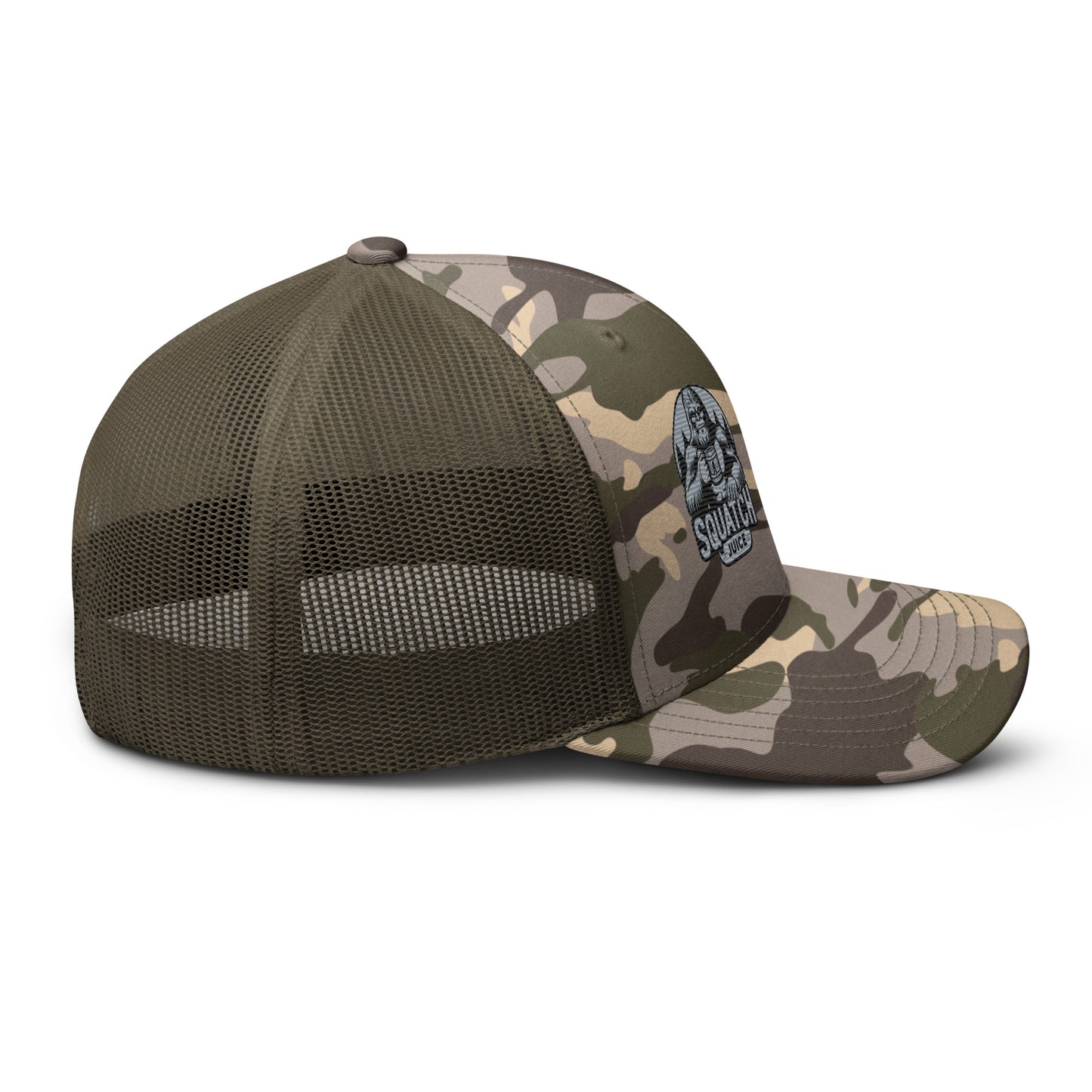 Squatch Juice Camouflage trucker hat