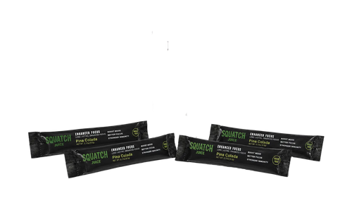 Squatch Juice Enhanced Focus Sampler 4 Sticks - Pinia Colada