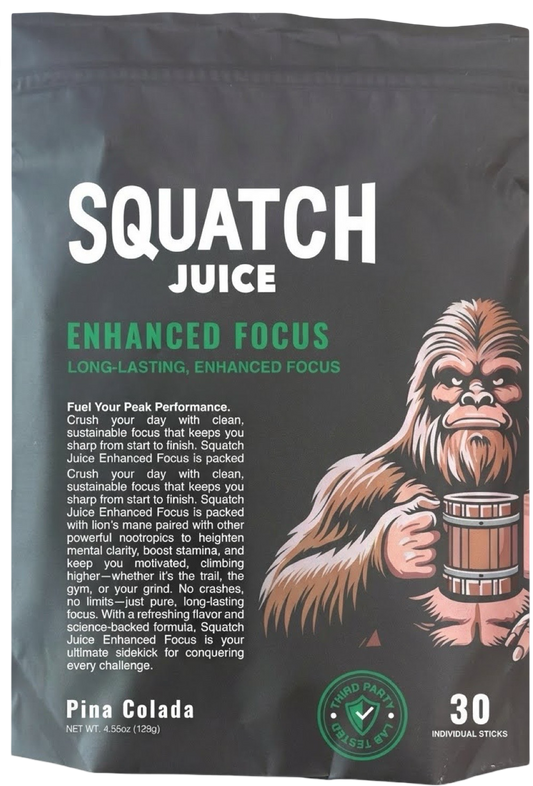 Squatch Juice Enhance Focus - Pina Colada - 30 Sticks