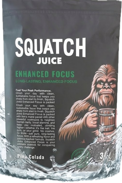 Squatch Juice Enhance Focus - Pina Colada - 30 Sticks