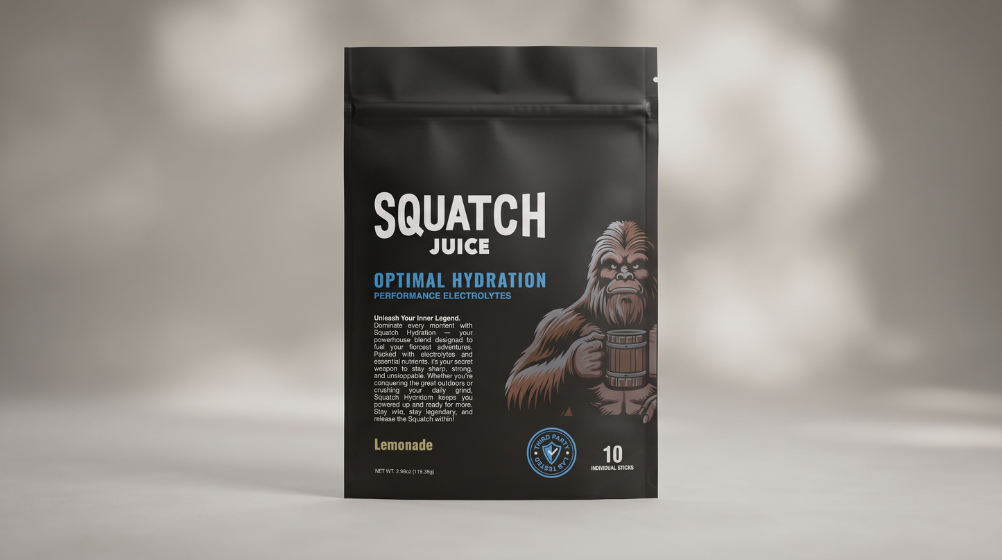 Squatch Juice Hydration - Lemonade - 10 sticks
