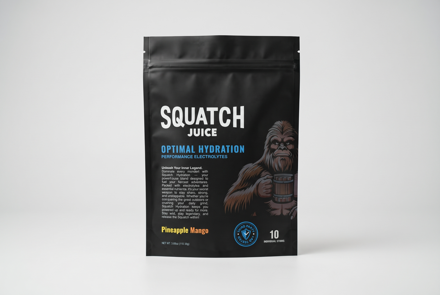 Squatch Juice Hydration - Pineapple/Mango - 10 sticks