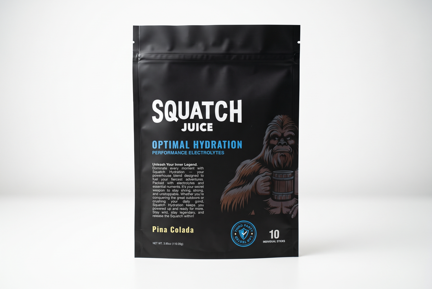 Squatch Juice Hydration - Pina Colada - 10 sticks
