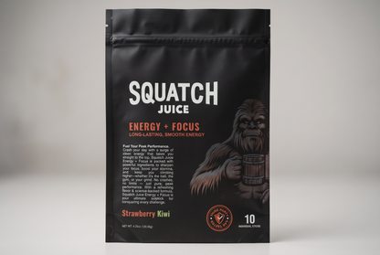 Squatch Juice Energy + Focus - Strwaberry/Kiwi - 10 sticks