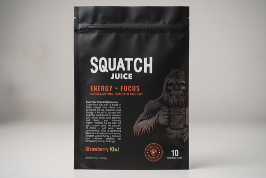 Squatch Juice Energy + Focus - Strwaberry/Kiwi - 10 sticks
