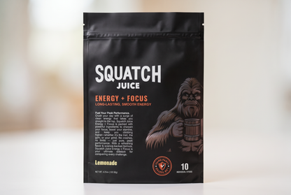 Squatch Juice Energy + Focus - Lemonade - 10 sticks