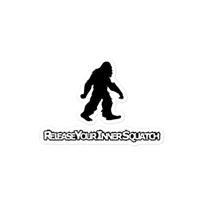 Release Your Inner Squatch Bubble-free stickers