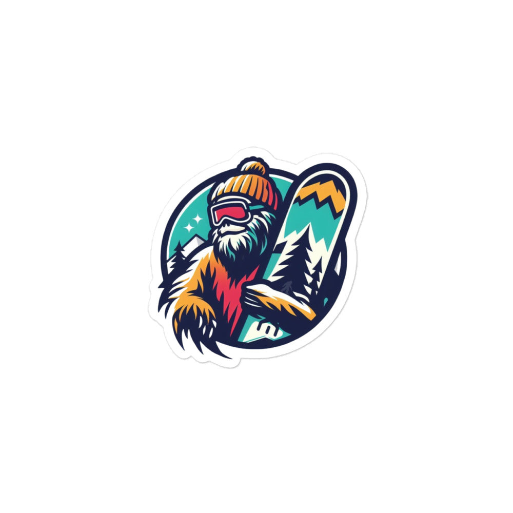 Styling Ski Squatch Bubble-free stickers