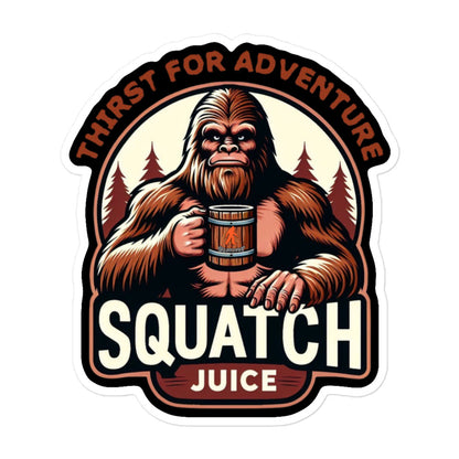 Squatch juice Bubble-free stickers
