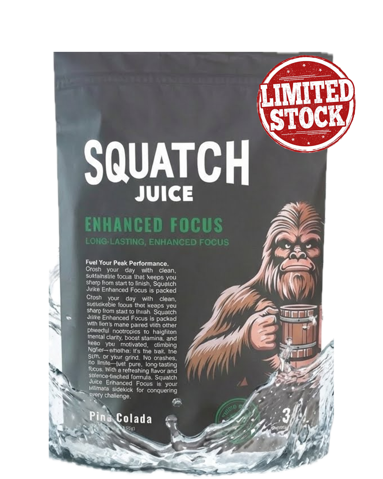 Squatch Juice Hydration and Enhanced Focus Bundle + FREE Travel Mug 25oz