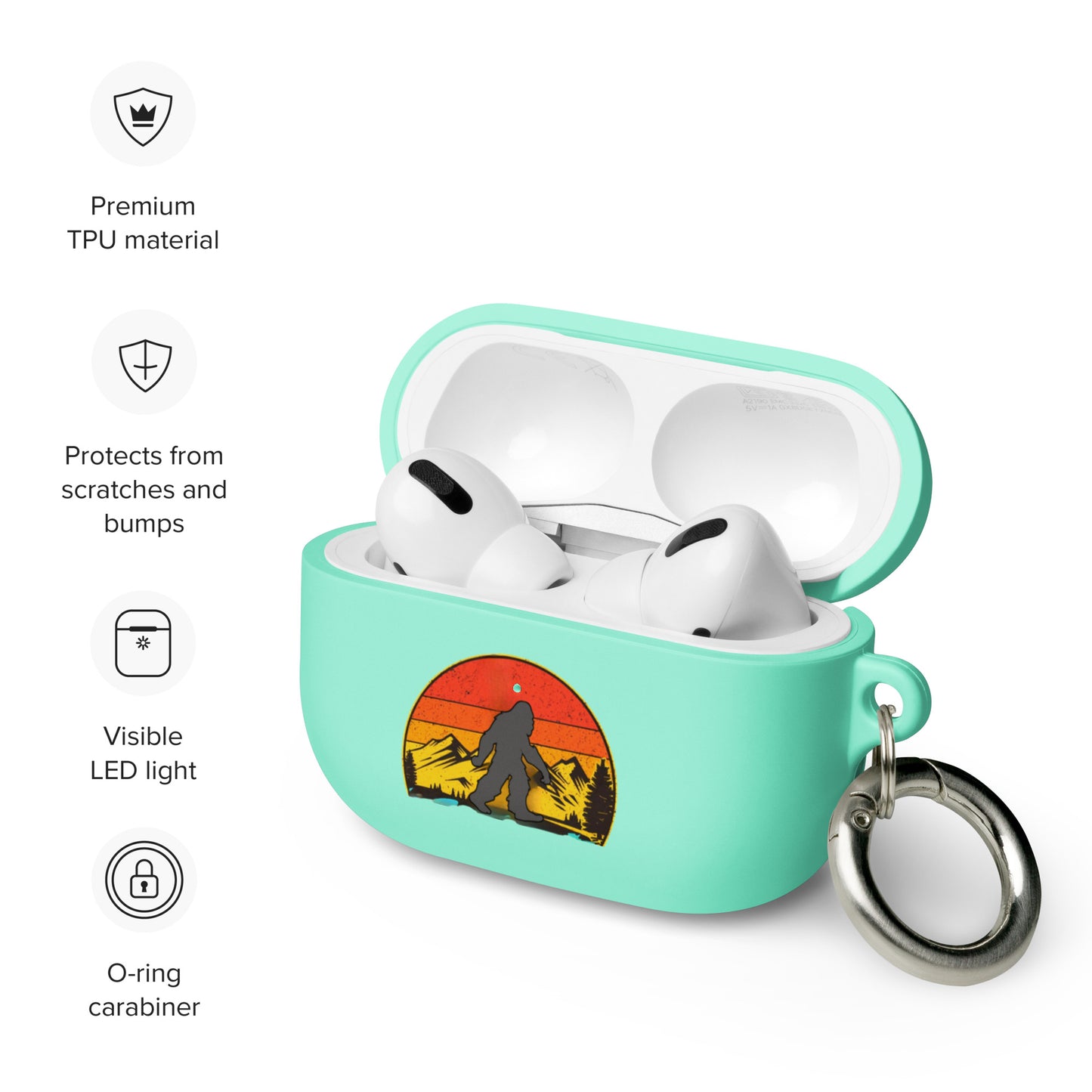 Roaming Squatchnut Rubber Case for AirPods®