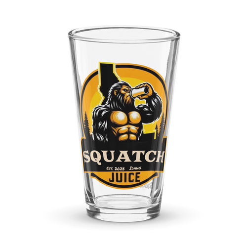 Squatch Juice Idaho Shaker pint glass