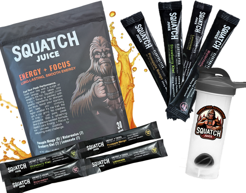 Squatch Juice Energy Starter Bundle W/ Hydration Sample Sticks