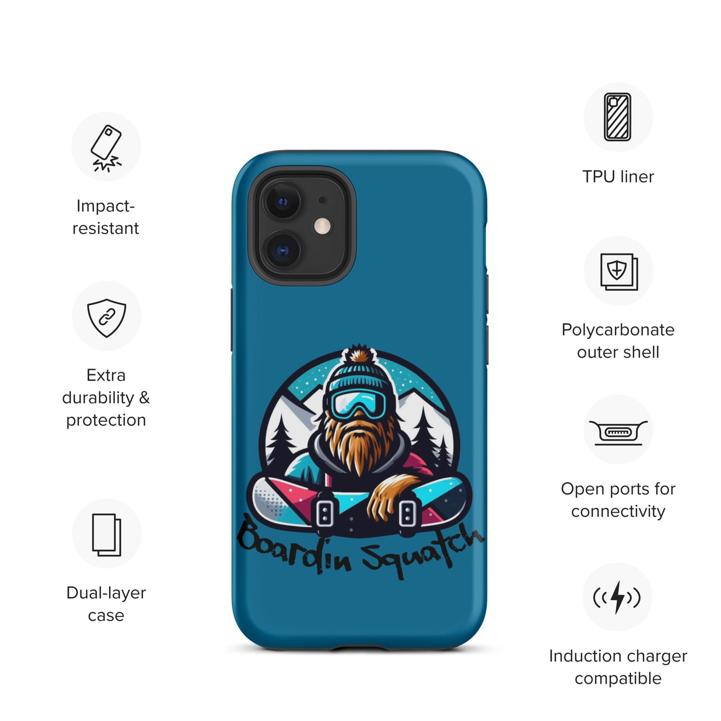 Boardin Squatch Tough Case for iPhone®