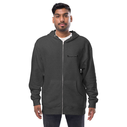 Snowboarder Unisex fleece zip up hoodie