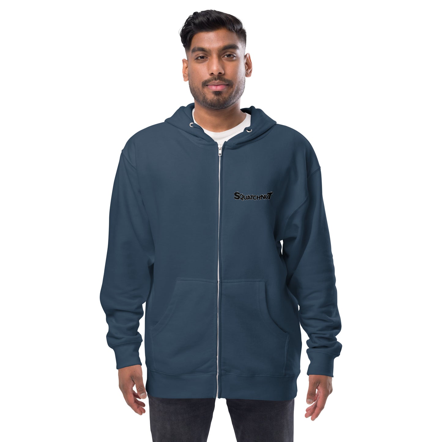 Snowboarder Unisex fleece zip up hoodie