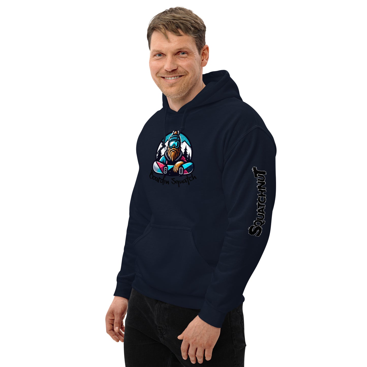 Boarding Squatch Unisex Hoodie