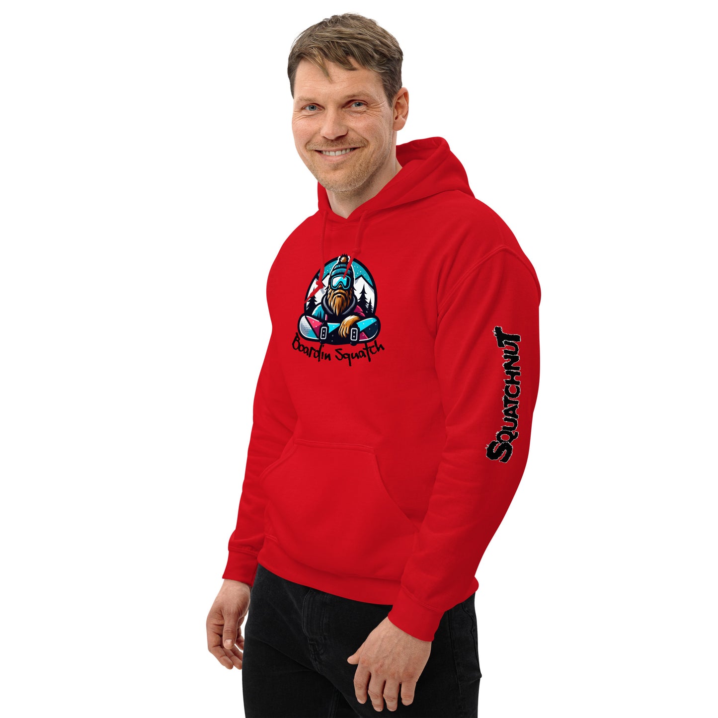 Boarding Squatch Unisex Hoodie