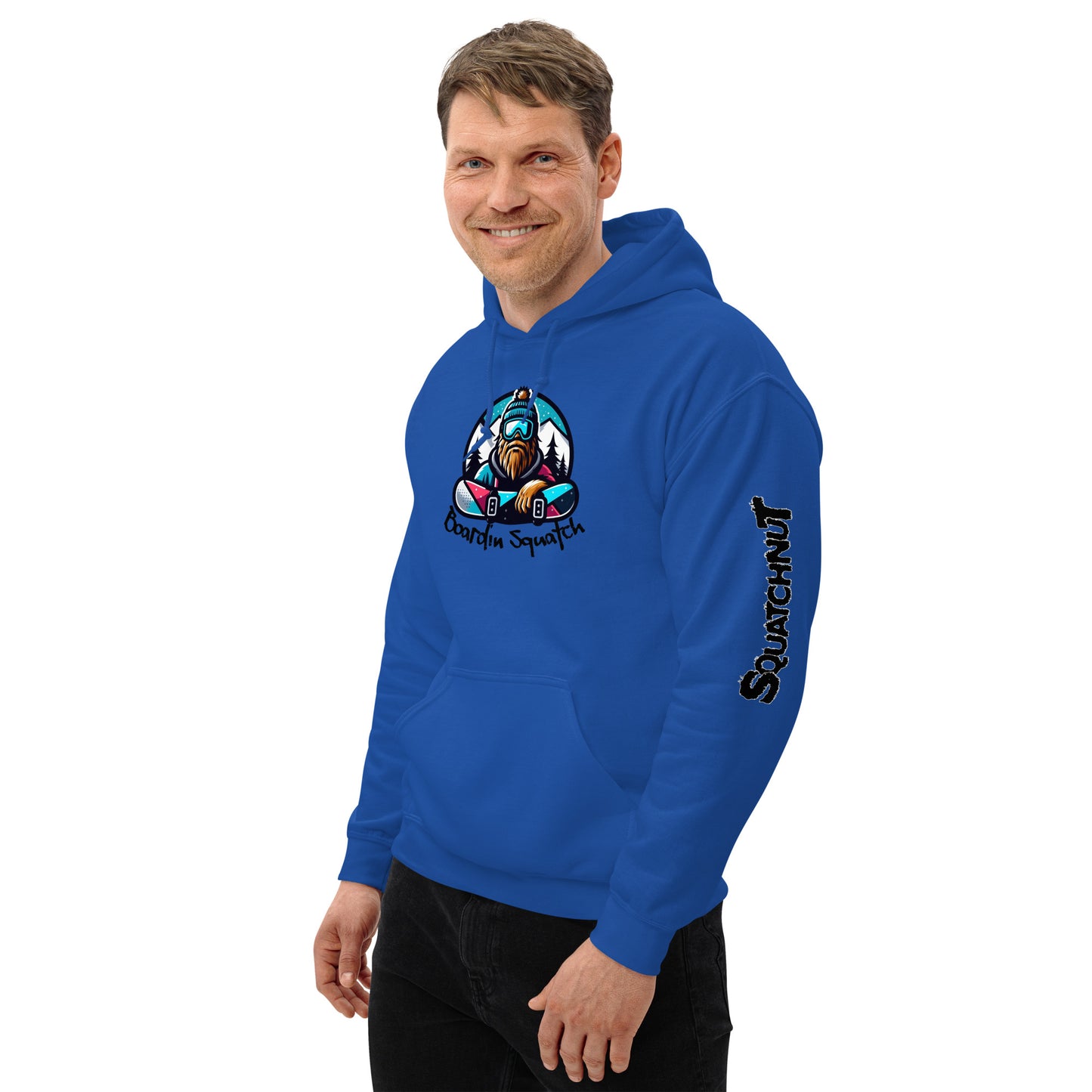 Boarding Squatch Unisex Hoodie