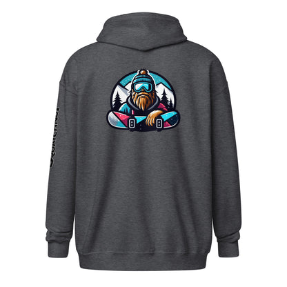 Boardin Squatch Unisex heavy blend zip hoodie