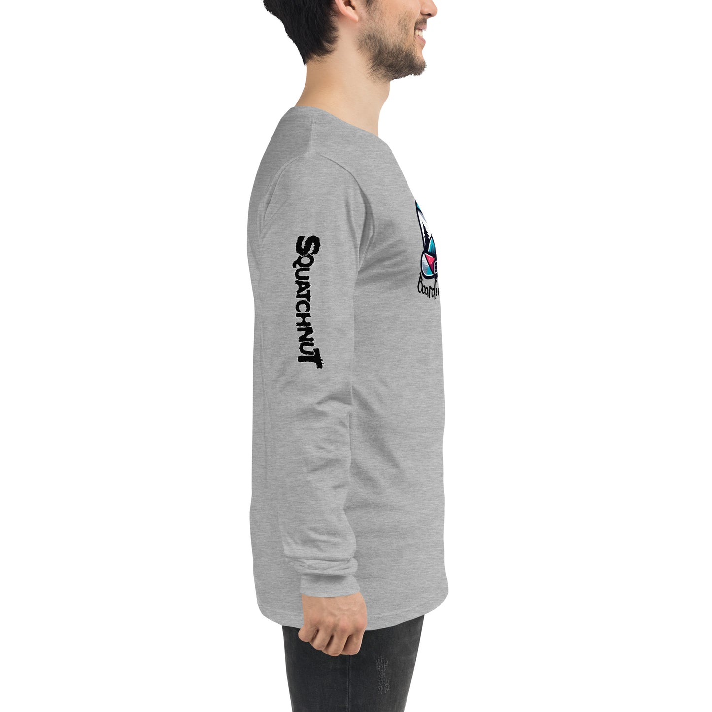 Boarding Squatch Unisex Long Sleeve Tee
