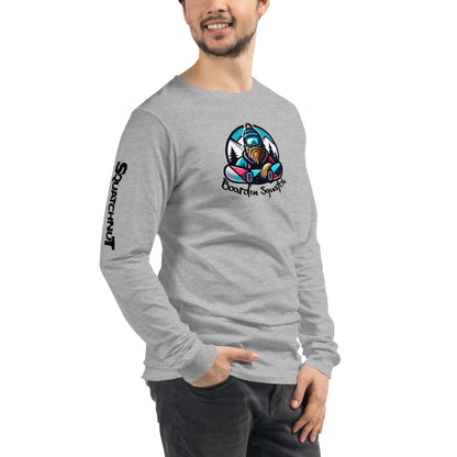 Boarding Squatch Unisex Long Sleeve Tee