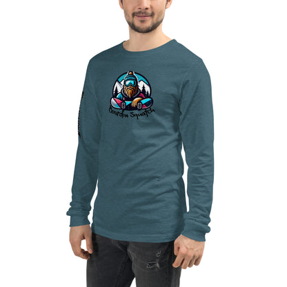 Boarding Squatch Unisex Long Sleeve Tee