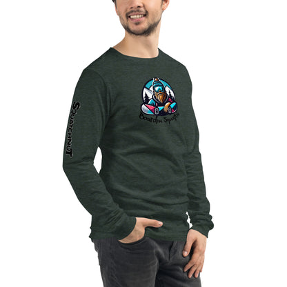 Boarding Squatch Unisex Long Sleeve Tee
