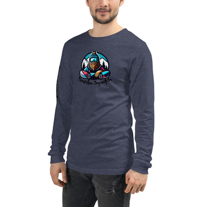 Boarding Squatch Unisex Long Sleeve Tee