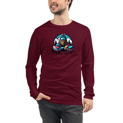 Boarding Squatch Unisex Long Sleeve Tee