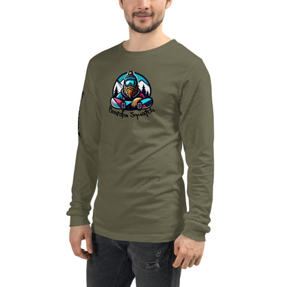 Boarding Squatch Unisex Long Sleeve Tee