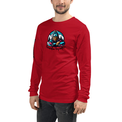 Boarding Squatch Unisex Long Sleeve Tee