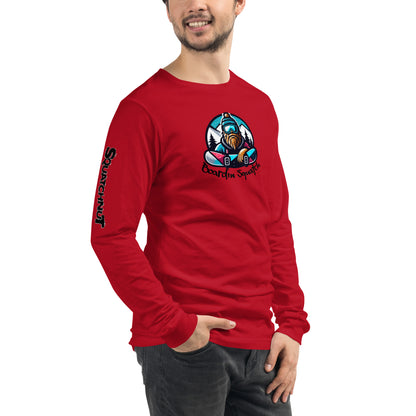 Boarding Squatch Unisex Long Sleeve Tee