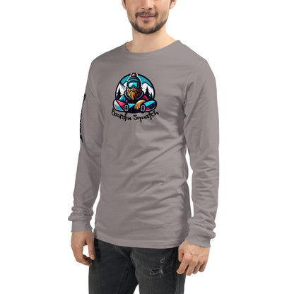 Boarding Squatch Unisex Long Sleeve Tee