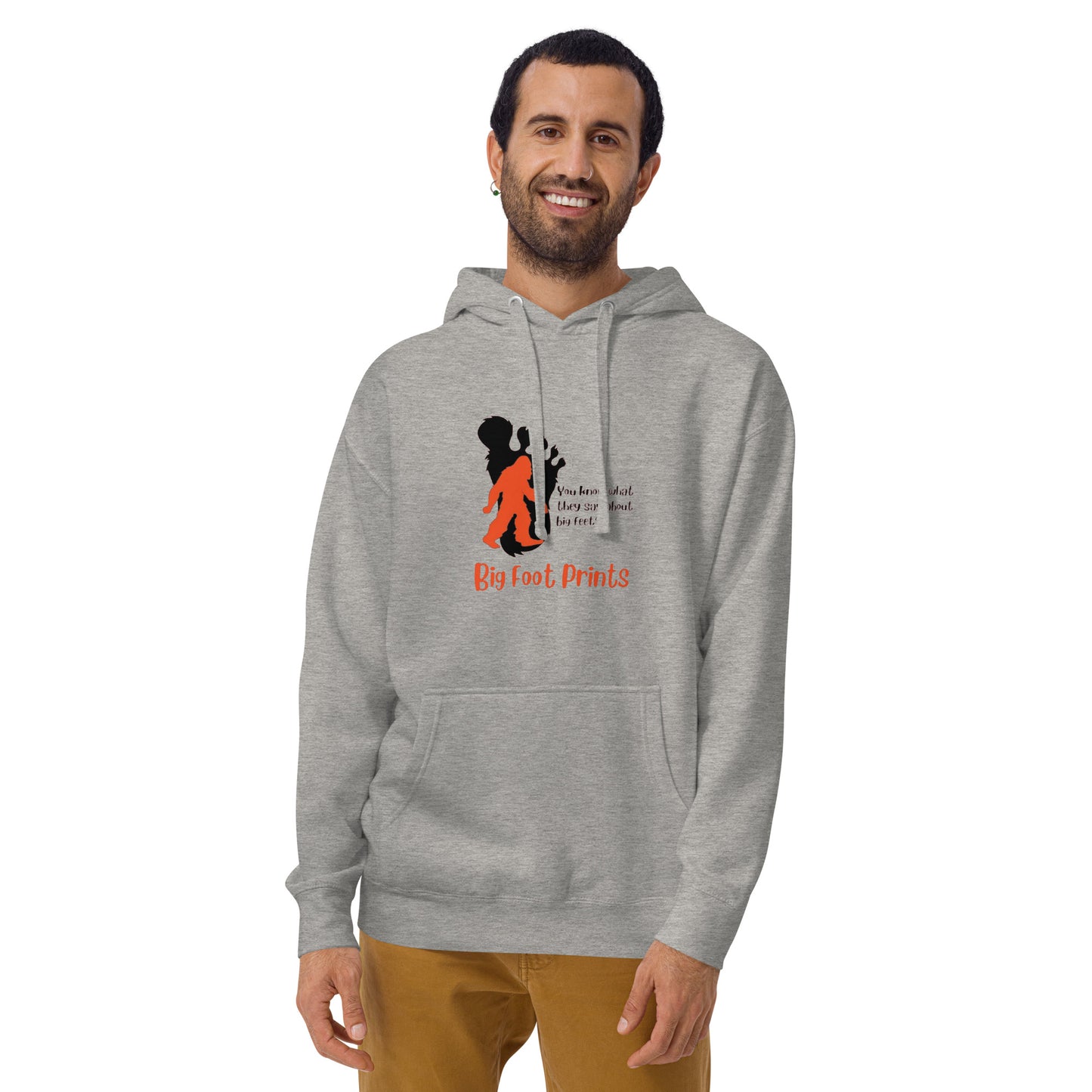 Big feet big foot prints Unisex Hoodie