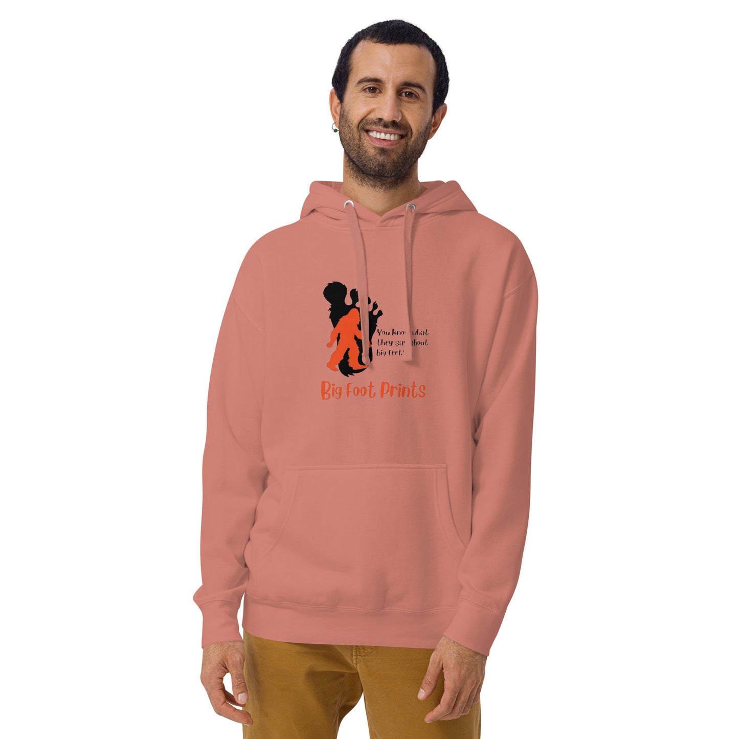Big feet big foot prints Unisex Hoodie